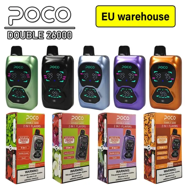 POCO DB 26000 Zaciągnięć Jednorazowy E-papieros 26K Puffs Darmowa Wysyłka Magazyn UE 15 POCO DB 26000 Zaciągnięć Jednorazowy E-papieros 26K Puffs Darmowa Wysyłka Magazyn UE