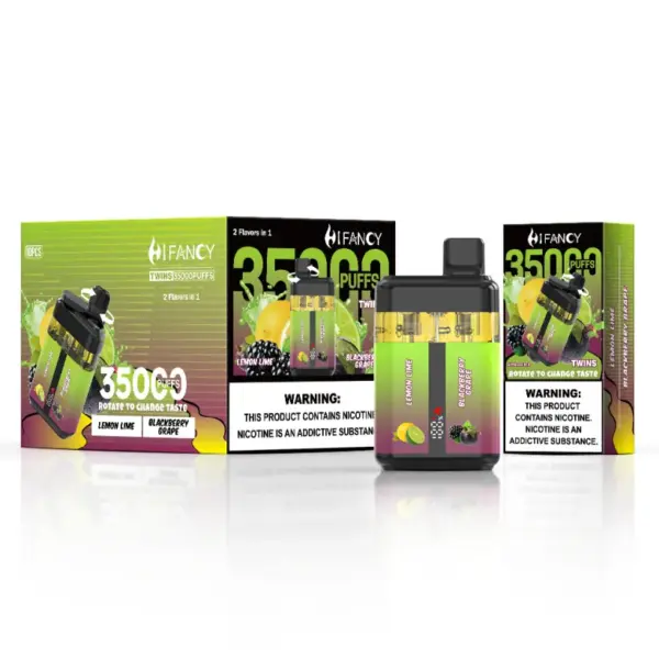 Puff EU Hifancy Twins 35000 Zaciągnięć 35K Jednorazowy Vape Hurt Darmowa Wysyłka 3–7 Dni Roboczych