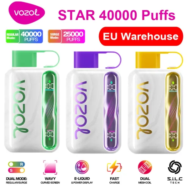 Vape EU Vozol Star 40000 Puffs 40k Jednorazowy Vape Sklep Darmowa Wysyłka