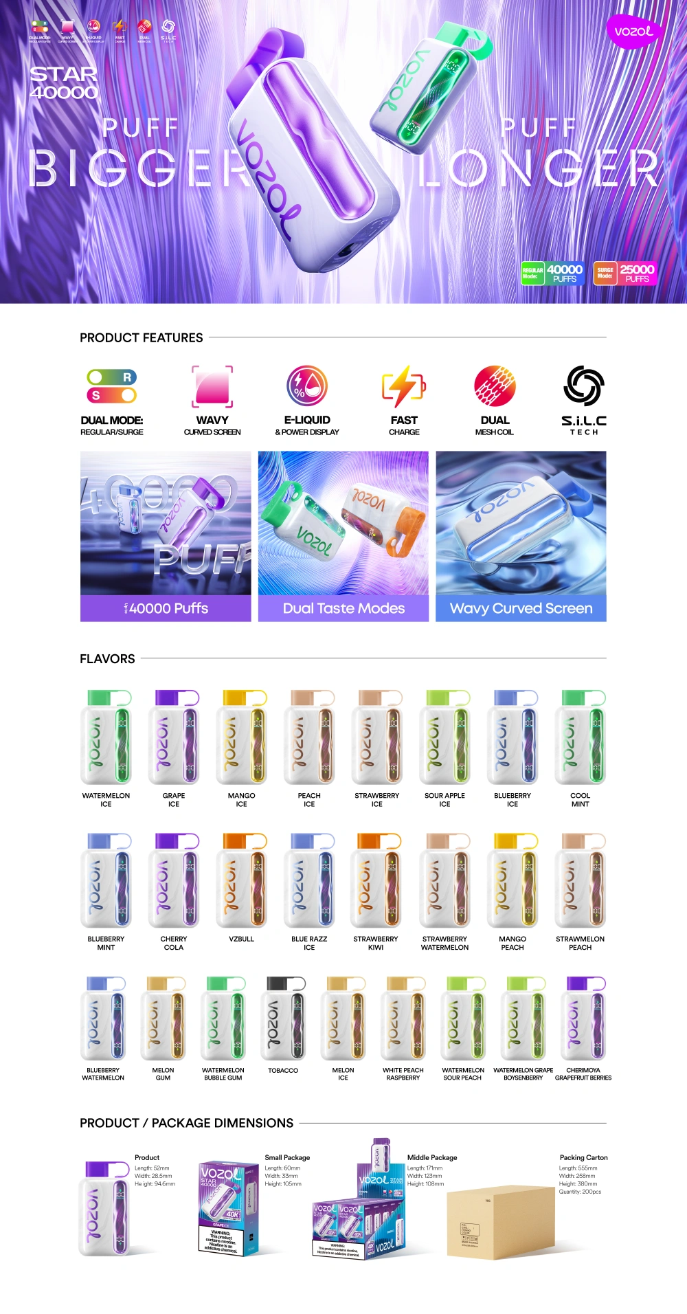 Vape EU Vozol Star 40000 Puffs 40k Jednorazowy Vape Sklep Darmowa Wysyłka 12 Vape EU Vozol Star 40000 Puffs 40k Jednorazowy Vape Sklep Darmowa Wysyłka