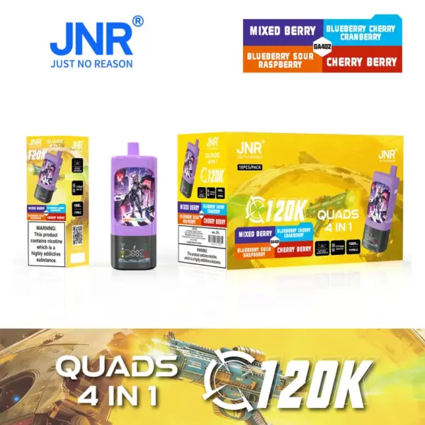 Puff JNR 120K Quads 120000 Zaciągnięć Jednorazowy Vape 4 w 1 Sklep Vape Hurt Darmowa Wysyłka 11 Puff JNR 120K Quads 120000 Zaciągnięć Jednorazowy Vape 4 w 1 Sklep Vape Hurt Darmowa Wysyłka