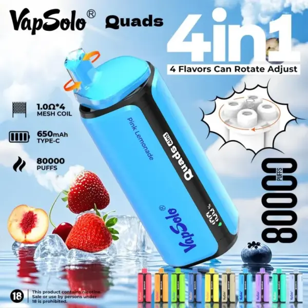 Vapsolo 80k Zaciągnięć Quads 4 w 1 Najlepszy Jednorazowy Vape 80000 Darmowa Wysyłka 14 Vapsolo 80k Zaciągnięć Quads 4 w 1 Najlepszy Jednorazowy Vape 80000 Darmowa Wysyłka
