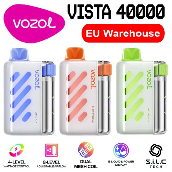 Vozol Vista 40000 Zaciągnięć 40k Jednorazowy Vape Sklep Darmowa Wysyłka Magazyn UE