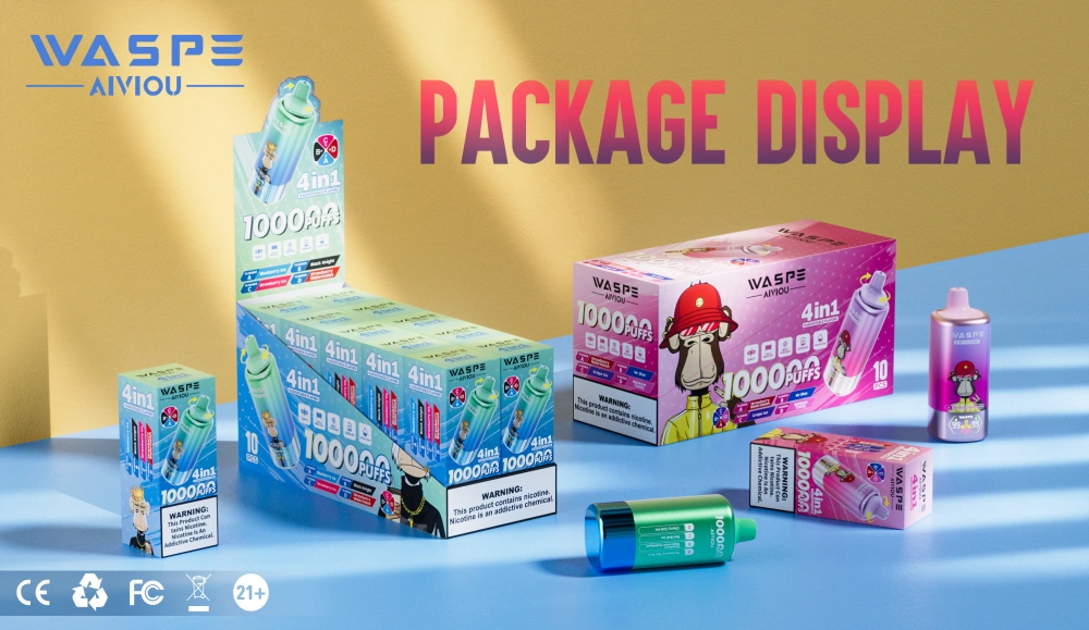 WASPE 100000 Zaciągnięć Jednorazowy E-papieros AIVIOU 4 w 1 Darmowa Wysyłka Magazyn UE 16 WASPE 100000 Zaciągnięć Jednorazowy E-papieros AIVIOU 4 w 1 Darmowa Wysyłka Magazyn UE