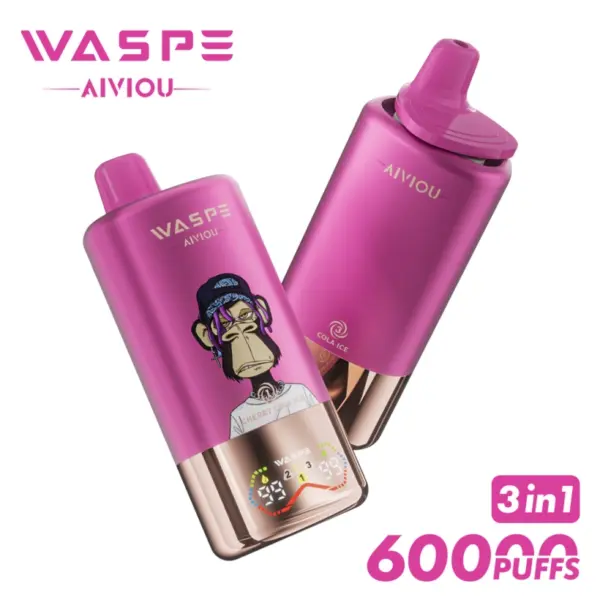 WASPE 60000 Puffs 3 in 1 Disposable Vape AIVIOU Free Shipping EU Warehouse