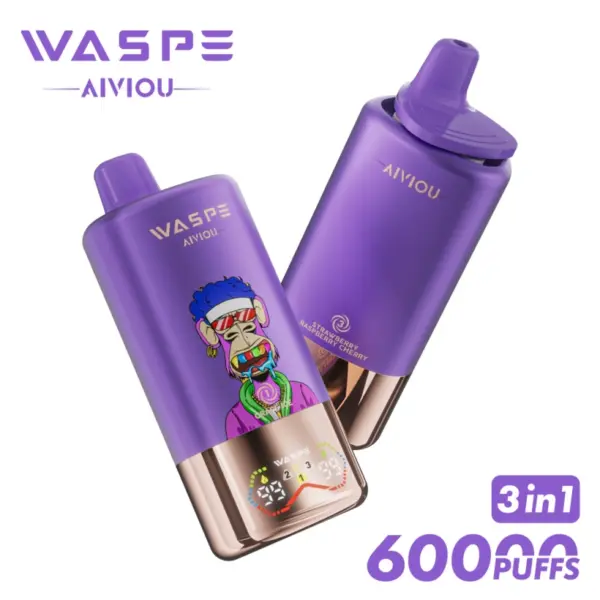 WASPE 60000 Zaciągnięć 3 w 1 Jednorazowy E-papieros AIVIOU Darmowa Wysyłka Magazyn UE 13 WASPE 60000 Puffs 3 in 1 Disposable Vape AIVIOU Free Shipping EU Warehouse