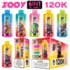 ZOOY 120K Puffs Disposable Vape 6 w 1 120000 Zaciągnięć Darmowa Wysyłka