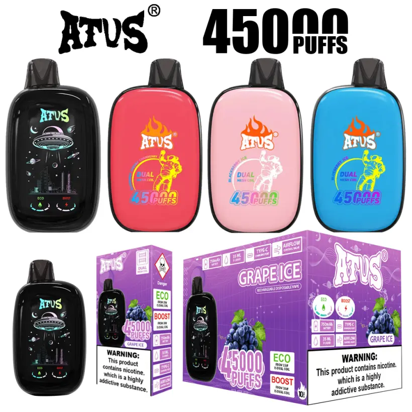 ATVS 45000 Puffs 45k Jednorazowy Vape z Ładowaniem Darmowa Wysyłka 1 ATVS 45000 Puffs 45k Jednorazowy Vape z Ładowaniem Darmowa Wysyłka