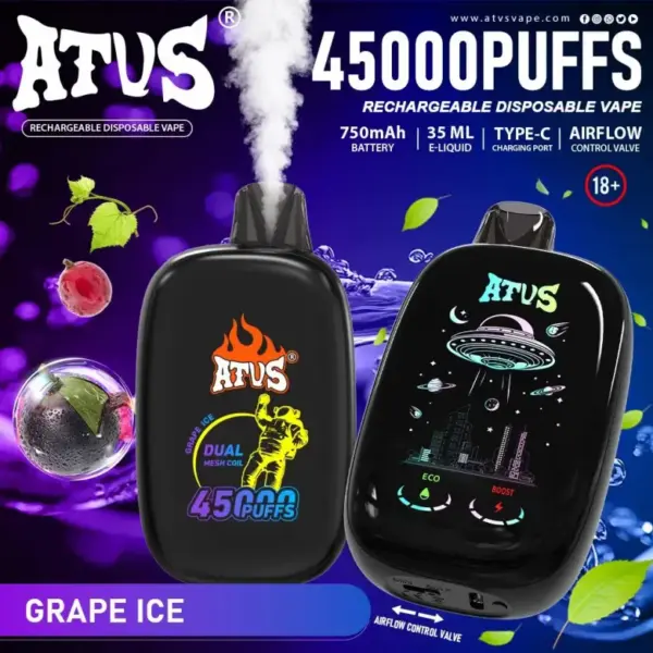 ATVS 45000 Puffs 45k Jednorazowy Vape z Ładowaniem Darmowa Wysyłka 13 ATVS 45000 Puffs 45k Jednorazowy Vape z Ładowaniem Darmowa Wysyłka