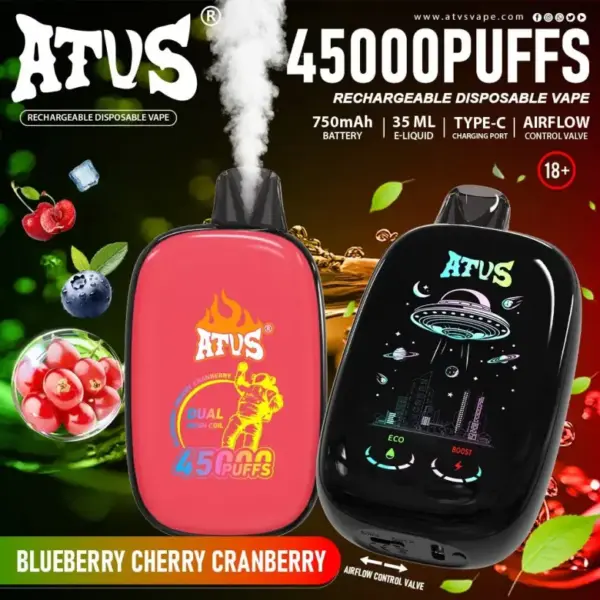 ATVS 45000 Puffs 45k Jednorazowy Vape z Ładowaniem Darmowa Wysyłka 12 ATVS 45000 Puffs 45k Jednorazowy Vape z Ładowaniem Darmowa Wysyłka