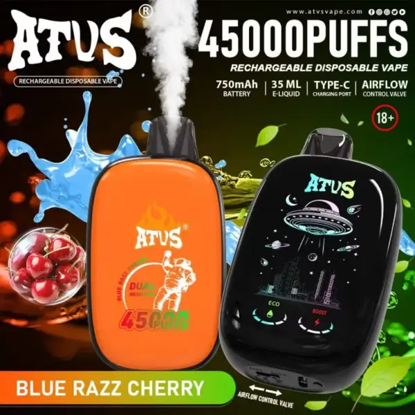 ATVS 45000 Puffs 45k Jednorazowy Vape z Ładowaniem Darmowa Wysyłka 10 ATVS 45000 Puffs 45k Jednorazowy Vape z Ładowaniem Darmowa Wysyłka