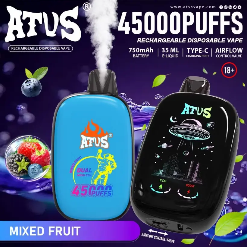 ATVS 45000 Puffs 45k Jednorazowy Vape z Ładowaniem Darmowa Wysyłka 2 ATVS 45000 Puffs 45k Jednorazowy Vape z Ładowaniem Darmowa Wysyłka