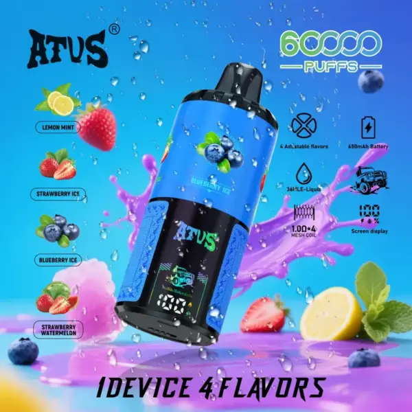 ATVS 60000 Puffs 60k 4 w 1 Najlepszy Jednorazowy Vape Hurtownia Darmowa Wysyłka 14 ATVS 60000 Puffs 60k 4 w 1 Najlepszy Jednorazowy Vape Hurtownia Darmowa Wysyłka