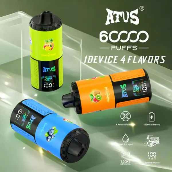 ATVS 60000 Puffs 60k 4 w 1 Najlepszy Jednorazowy Vape Hurtownia Darmowa Wysyłka 12 ATVS 60000 Puffs 60k 4 w 1 Najlepszy Jednorazowy Vape Hurtownia Darmowa Wysyłka