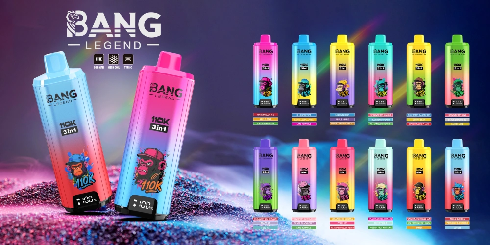 Bang Legend 110k Tiri 110000 3 in 1 Vape Usa e Getta 3 a 7 Giorni Lavorativi Magazzino UE 16 Bang Legend 110k Zaciągnięć 110000 3 w 1 Jednorazowy Vape 3 do 7 Dni Roboczych Magazyn UE