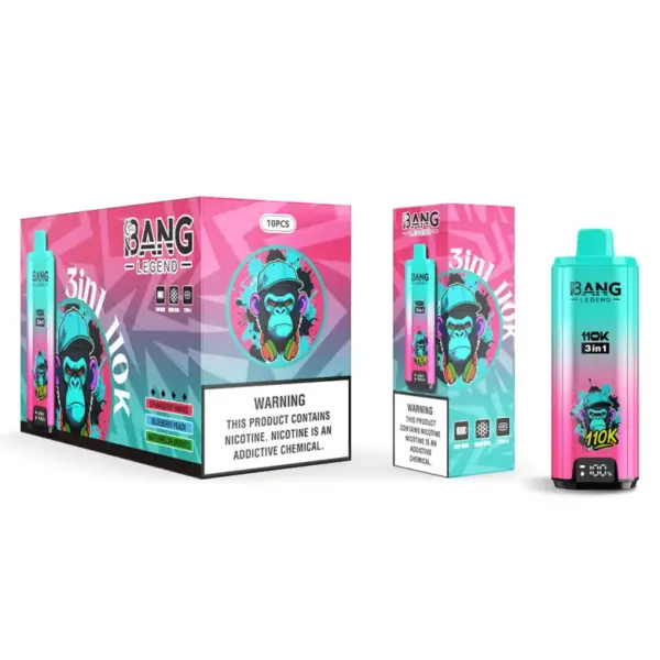 Bang Legend 110k Tiri 110000 3 in 1 Vape Usa e Getta 3 a 7 Giorni Lavorativi Magazzino UE 12 Bang Legend 110k Zaciągnięć 110000 3 w 1 Jednorazowy Vape 3 do 7 Dni Roboczych Magazyn UE