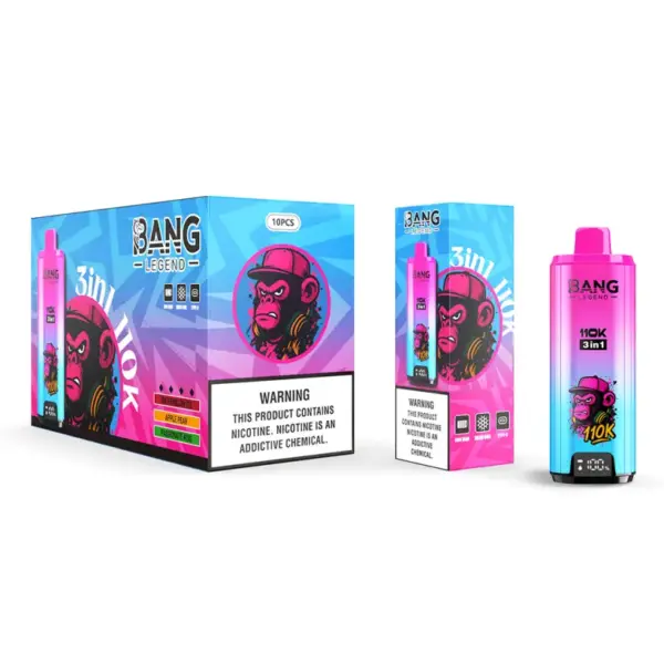 Bang Legend 110k Tiri 110000 3 in 1 Vape Usa e Getta 3 a 7 Giorni Lavorativi Magazzino UE 15 Bang Legend 110k Zaciągnięć 110000 3 w 1 Jednorazowy Vape 3 do 7 Dni Roboczych Magazyn UE
