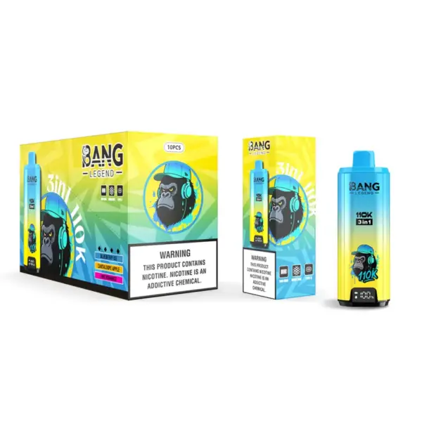 Bang Legend 110k Tiri 110000 3 in 1 Vape Usa e Getta 3 a 7 Giorni Lavorativi Magazzino UE 14 Bang Legend 110k Zaciągnięć 110000 3 w 1 Jednorazowy Vape 3 do 7 Dni Roboczych Magazyn UE