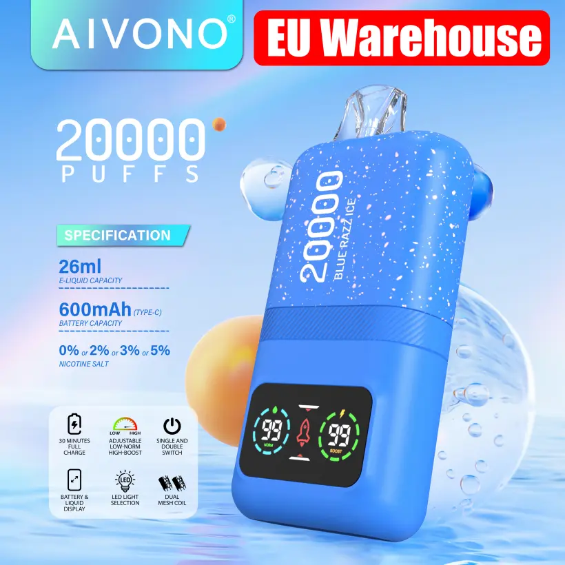 EU Puff 20K Aivono 20000 Puffs Jednorazowy Vape Hurtowo Z Darmową Wysyłką 1 EU Puff 20K Aivono 20000 Puffs Jednorazowy Vape Hurtowo Z Darmową Wysyłką