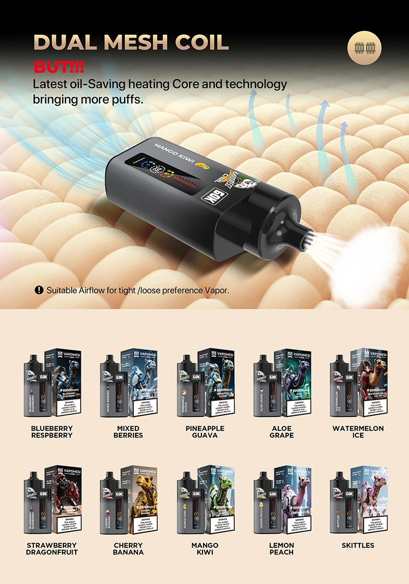 EU Puff 60000 Vapomesi 60k Puffs Caml Najlepszy Jednorazowy Vape Darmowa Wysyłka 18 EU Puff 60000 Vapomesi 60k Puffs Caml Najlepszy Jednorazowy Vape Darmowa Wysyłka