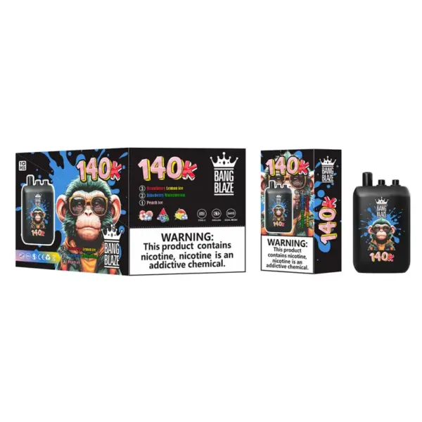 EU Vape Bang Blaze 140k Puffs 3 w 1 Jednorazowy Vape z Ładowaniem 140 000 zaciągnięć Darmowa Wysyłka 15 EU Vape Bang Blaze 140k Puffs 3 w 1 Jednorazowy Vape z Ładowaniem 140 000 zaciągnięć Darmowa Wysyłka