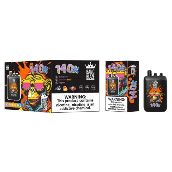 EU Vape Bang Blaze 140k Puffs 3 w 1 Jednorazowy Vape z Ładowaniem 140 000 zaciągnięć Darmowa Wysyłka 13 EU Vape Bang Blaze 140k Puffs 3 w 1 Jednorazowy Vape z Ładowaniem 140 000 zaciągnięć Darmowa Wysyłka