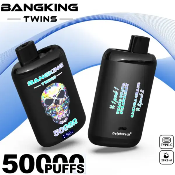 EU Vape Bang King 50000 Zaciągnięć Twins 50k 2 in 1 Jednorazowy E-Papieros Dostawa 3 do 7 Dni Roboczych 10 EU Vape Bang King 50000 Zaciągnięć Twins 50k 2 in 1 Jednorazowy E-Papieros Dostawa 3 do 7 Dni Roboczych
