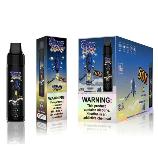 EU Vape Bang King 50k Puffs Potrójne Smaki 3 w 1 Najlepszy Jednorazowy E-Papieros Darmowa Wysyłka