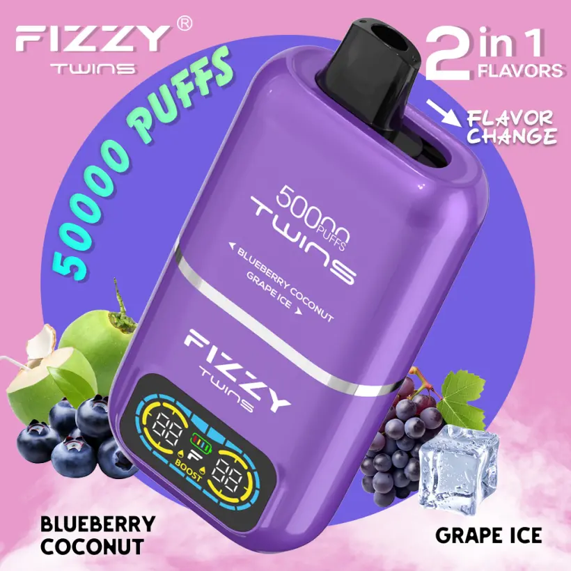 EU Vape Fizzy 50k Zaciągnięć 50000 Twins 2 w 1 Najlepszy Jednorazowy E Papieros Darmowa Wysyłka 8 EU Vape Fizzy 50k Zaciągnięć 50000 Twins 2 w 1 Najlepszy Jednorazowy E Papieros Darmowa Wysyłka