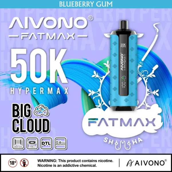 Magazyn UE Aivono Fatmax 50k Puffs 50000 Shisha Waporyzator Jednorazowy Duża Chmura 13 Magazyn UE Aivono Fatmax 50k Puffs 50000 Shisha Waporyzator Jednorazowy Duża Chmura