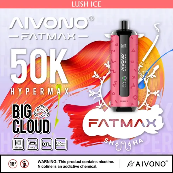 Magazyn UE Aivono Fatmax 50k Puffs 50000 Shisha Waporyzator Jednorazowy Duża Chmura 10 Magazyn UE Aivono Fatmax 50k Puffs 50000 Shisha Waporyzator Jednorazowy Duża Chmura