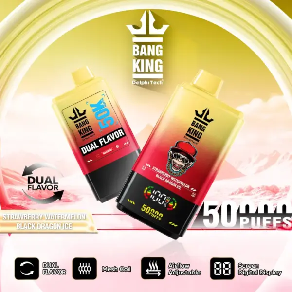 Magazyn UE Bang King 50000 Puffs 2 w 1 Jednorazowy Vape Dostawa 3-7 Dni Roboczych 15 Magazyn UE Bang King 50000 Puffs 2 w 1 Jednorazowy Vape Dostawa 3-7 Dni Roboczych