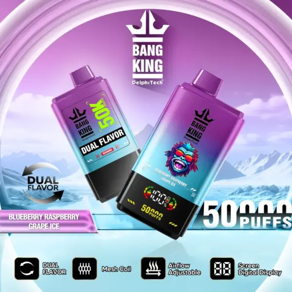Magazyn UE Bang King 50000 Puffs 2 w 1 Jednorazowy Vape Dostawa 3-7 Dni Roboczych 10 Magazyn UE Bang King 50000 Puffs 2 w 1 Jednorazowy Vape Dostawa 3-7 Dni Roboczych