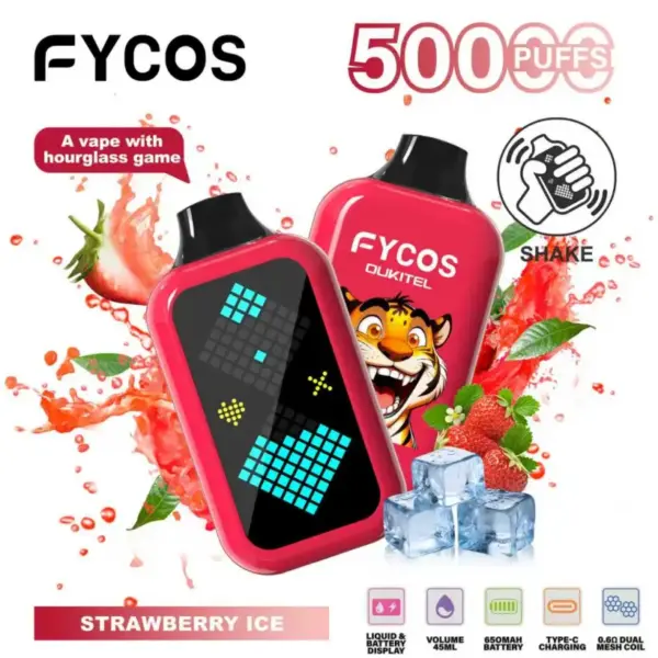 FYCOS 50K Puffs z Grą Klepsydra Jednorazowy Vape 50000 Magazyn UE 9 FYCOS 50K Puffs z Grą Klepsydra Jednorazowy Vape 50000 Magazyn UE