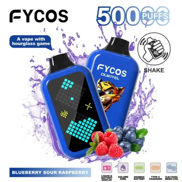 FYCOS 50K Puffs z Grą Klepsydra Jednorazowy Vape 50000 Magazyn UE 13 FYCOS 50K Puffs z Grą Klepsydra Jednorazowy Vape 50000 Magazyn UE