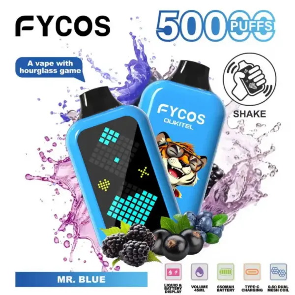 FYCOS 50K Puffs z Grą Klepsydra Jednorazowy Vape 50000 Magazyn UE 12 FYCOS 50K Puffs z Grą Klepsydra Jednorazowy Vape 50000 Magazyn UE