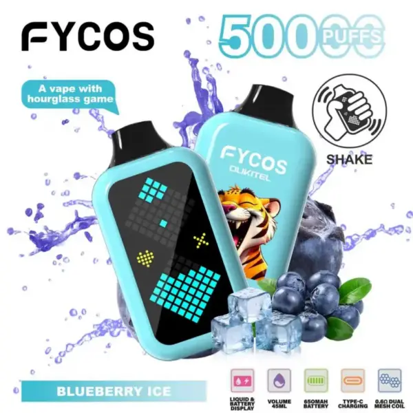 FYCOS 50K Puffs z Grą Klepsydra Jednorazowy Vape 50000 Magazyn UE 11 FYCOS 50K Puffs z Grą Klepsydra Jednorazowy Vape 50000 Magazyn UE