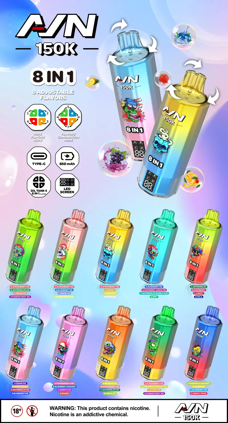 Aivono 150k Zaciągnięć 8 W 1 AIM Jednorazowy Vape Darmowa Wysyłka 16 Aivono 150k Zaciągnięć 8 W 1 AIM Jednorazowy Vape Darmowa Wysyłka
