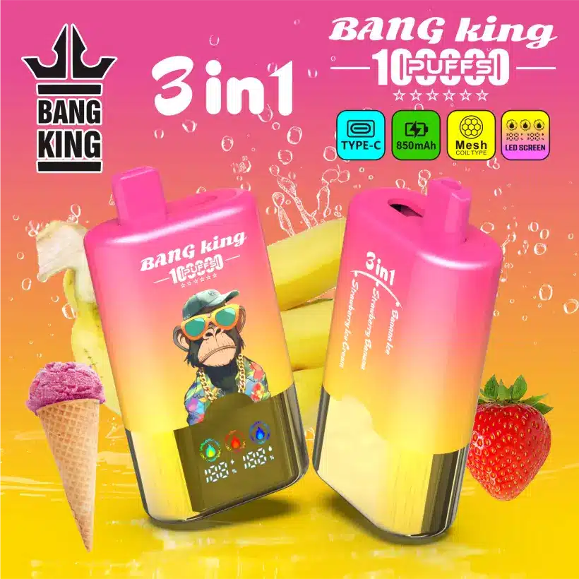Bang King 100k Zaciągnięć 3 W 1 Inteligentny Ekran Jednorazowy Vape Sprzedaż Hurtowa Darmowa Wysyłka 8 Bang King 100k Zaciągnięć 3 W 1 Inteligentny Ekran Jednorazowy Vape Sprzedaż Hurtowa Darmowa Wysyłka