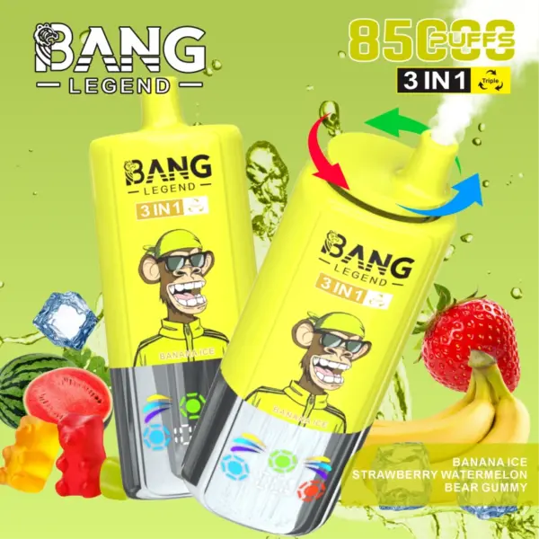 Bang Legend 85000 Puffs 85k Jednorazowy Vape 3 w 1 Darmowa Wysyłka z Magazynu w Chinach