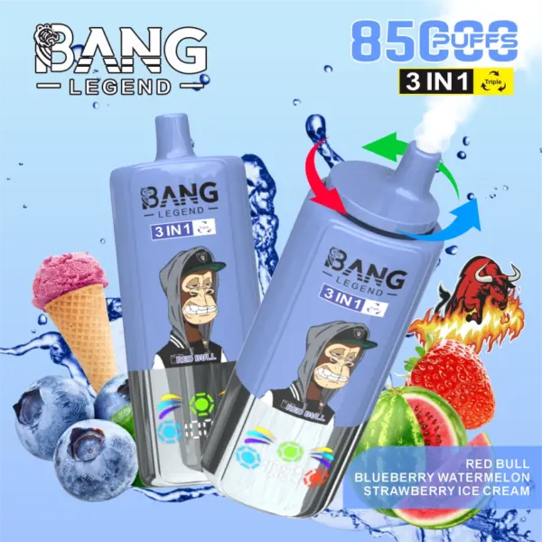 Bang Legend 85000 Puffs 85k Jednorazowy Vape 3 w 1 Darmowa Wysyłka z Magazynu w Chinach