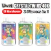 EU Vape Uwin 40k Zaciągnięć Crystal Twins 2 w 1 Papieros Elektroniczny Darmowa Wysyłka