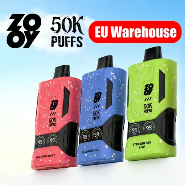 EU Vape ZOOY 50000 Puffs 50k Ekran Najlepszy Jednorazowy E-Papieros Darmowa Wysyłka