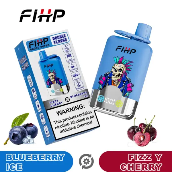 FIHP 40k Pufów 2 w 1 Podwójne Smaki Jednorazowy Vape 40000 Magazyn UE