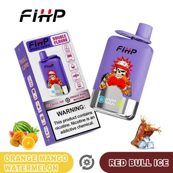 FIHP 40k Pufów 2 w 1 Podwójne Smaki Jednorazowy Vape 40000 Magazyn UE