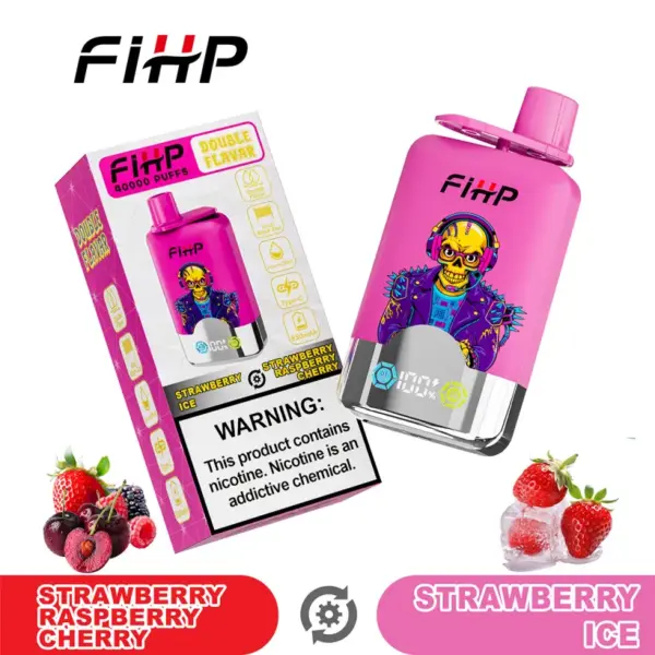 FIHP 40k Pufów 2 w 1 Podwójne Smaki Jednorazowy Vape 40000 Magazyn UE