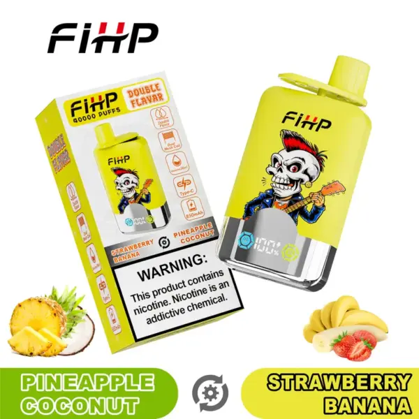 FIHP 40k Pufów 2 w 1 Podwójne Smaki Jednorazowy Vape 40000 Magazyn UE