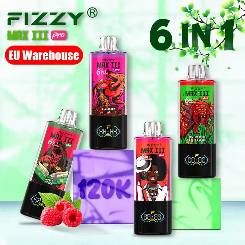Fizzy 120k Puffs 6 w 1 Max III Pro Najlepszy Jednorazowy Vape 120000 Darmowa Wysyłka Magazyn UE 1 Fizzy 120k Puffs 6 w 1 Max III Pro Najlepszy Jednorazowy Vape 120000 Darmowa Wysyłka Magazyn UE