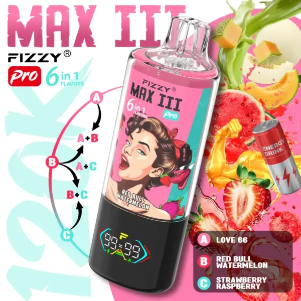 Fizzy 120k Puffs 6 w 1 Max III Pro Najlepszy Jednorazowy Vape 120000 Darmowa Wysyłka Magazyn UE 11 Fizzy 120k Puffs 6 w 1 Max III Pro Najlepszy Jednorazowy Vape 120000 Darmowa Wysyłka Magazyn UE