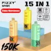 Fizzy 150k Pufów 15 w 1 Smaki Jednorazowy Vape 150000 Darmowa Wysyłka Magazyn UE